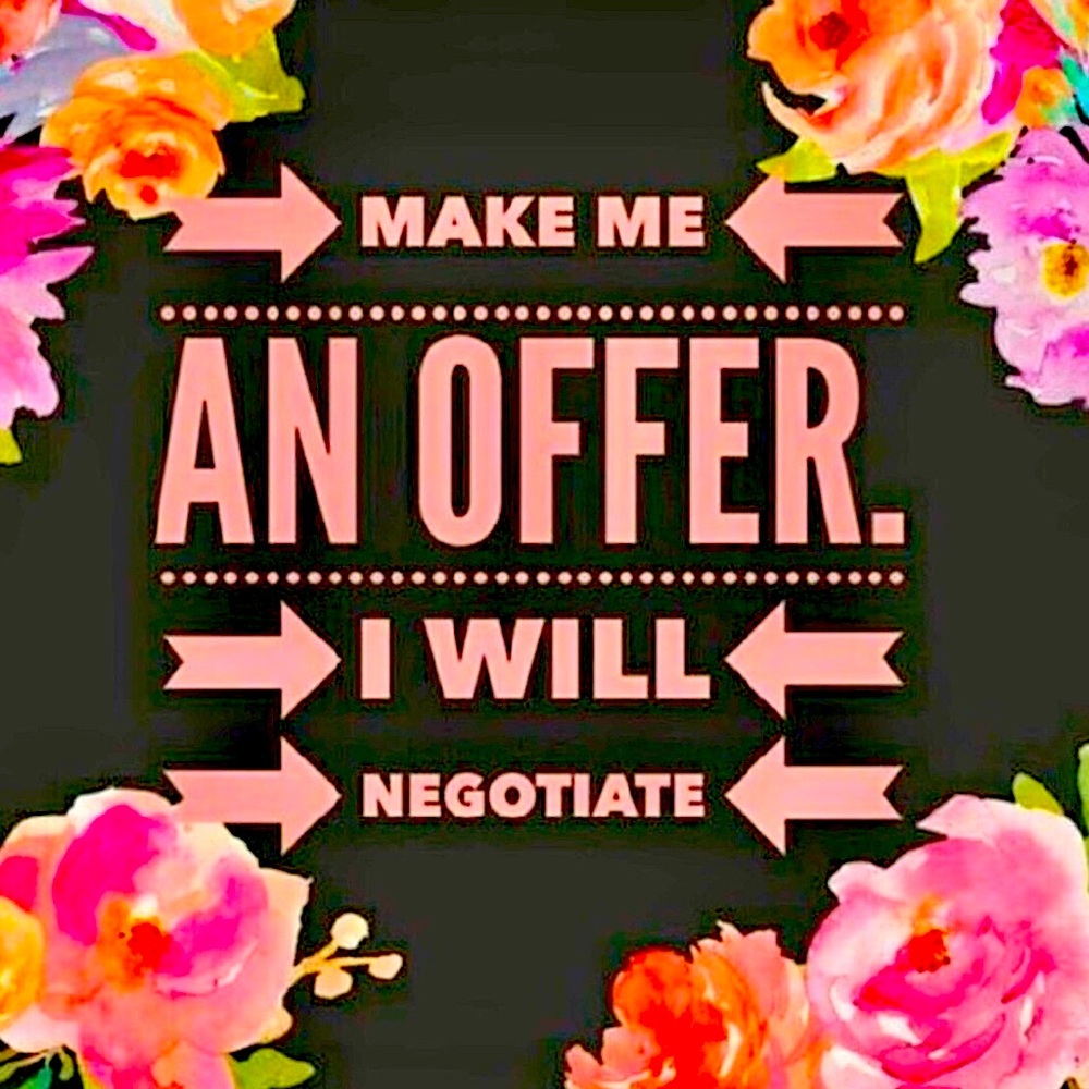 Please send respectful and reasonable offers, thanks